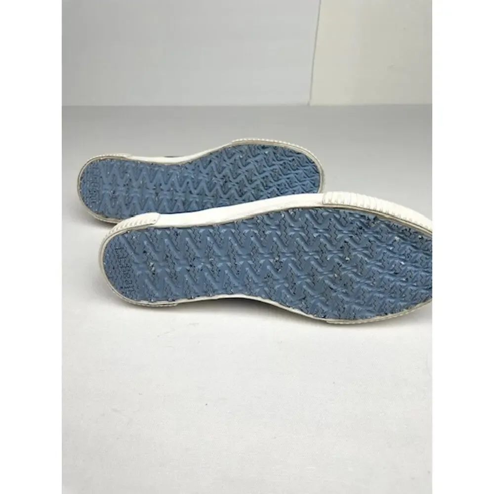 L.L.Bean Bayside Canvas Slip-On Sneakers Blue Womens 9 Casual Comfort Shoes